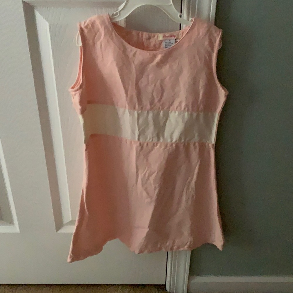 Linen and cotton girls tunic
